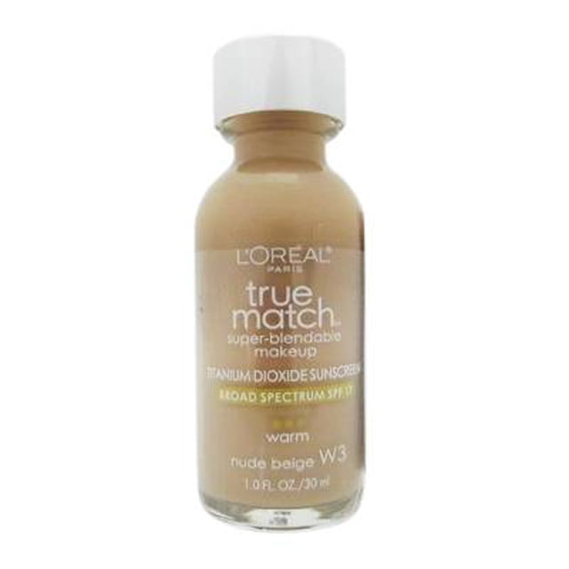 Maquillaje L'Oréal Paris True Match líquido W3 nude beige 30 ml