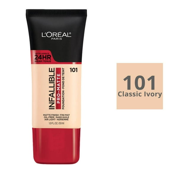 Base de maquillaje L'Oréal Infallible pro-matte 101 classic ivory 30 ml