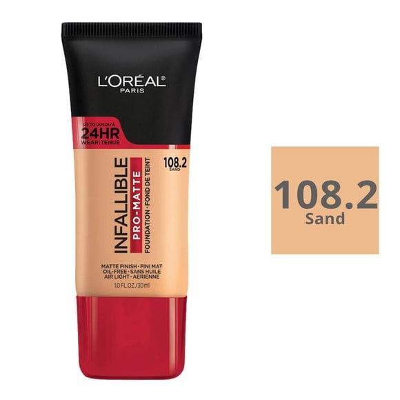 Base de maquillaje L'Oréal Infallible 24hr pro-matte 108.2 sand 30 ml