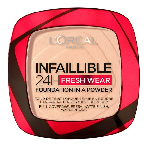 Polvo compacto L'Oréal Paris Infallible 24H fresh wear tono ivory buff 9 g