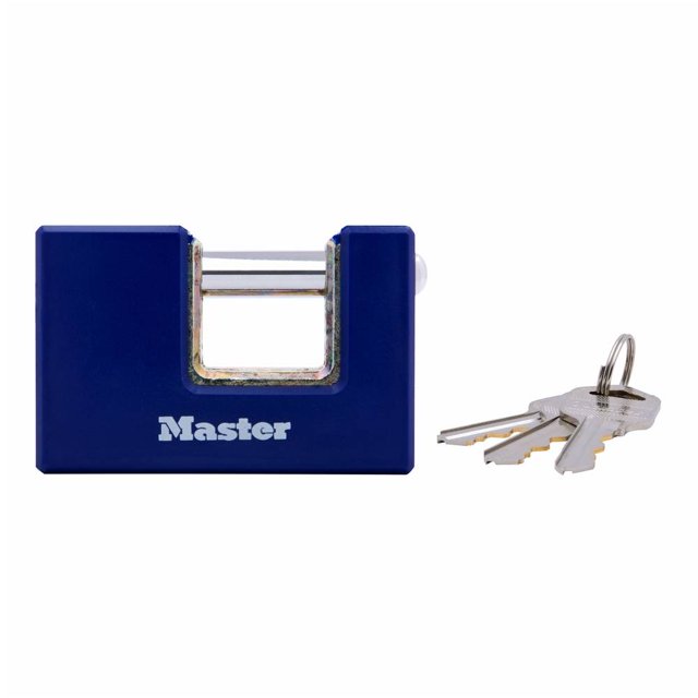 Candado Master Lock de Cortina para Exterior 75 mm Azul