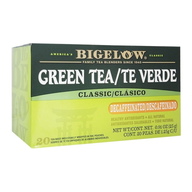 Té verde Bigelow descafeinado 20 pzas