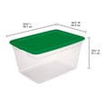 thumbnail image 2 of Caja Organizadora Sterilite Transparente con Tapa 55 Litros Verde, 2 of 4