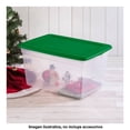 thumbnail image 3 of Caja Organizadora Sterilite Transparente con Tapa 55 Litros Verde, 3 of 4