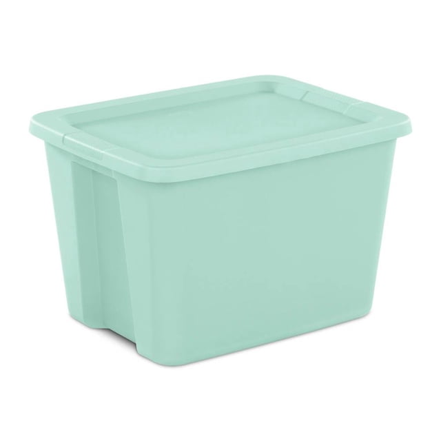Caja Organización Sterilite con Tapa 68 Litros Verde