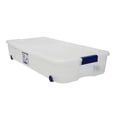 thumbnail image 1 of Caja Bajo Cama Sterilite 62 Litros Llantas y Tapa con Broches Azul, 1 of 1