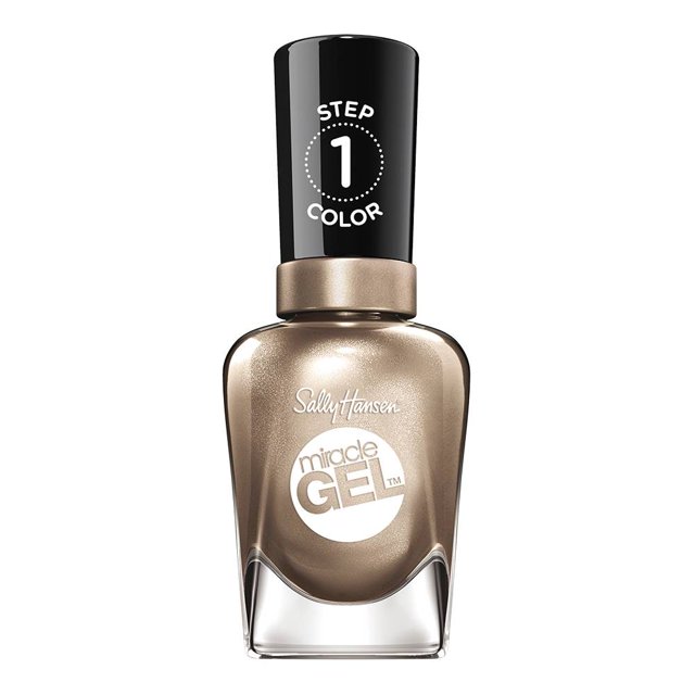 Esmalte para uñas Sally Hansen Miracle Gel 149 dorado game of chromes 14.7 ml