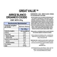 thumbnail image 3 of Arroz Great Value blanco orgánico cocido 210 g, 3 of 4