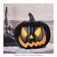thumbnail image 2 of Decoración Way to Celebrate Calabaza Negra con Luz Naranja, 2 of 2