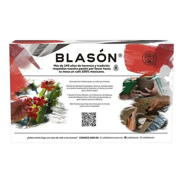 Café Blasón molido espresso 400 g Mezcla de la casa 400 g Taza