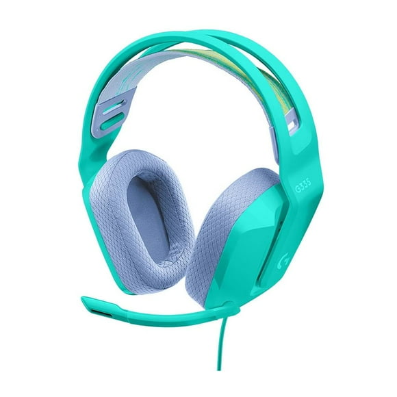 Audífonos Logitech con micrófono y cable G335 Menta