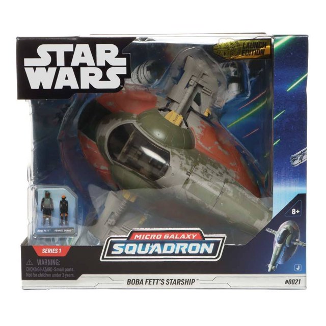 Vehículo Boba Fetts Ship Star Wars Disney Micro Galaxy Squadron Coleccionable Multicolor