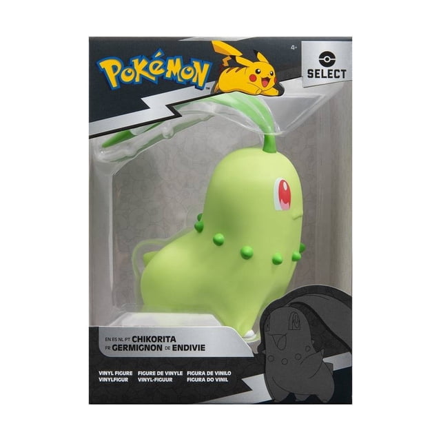 Figura Pokémon Vinil Chikorita de 4 Pulgadas