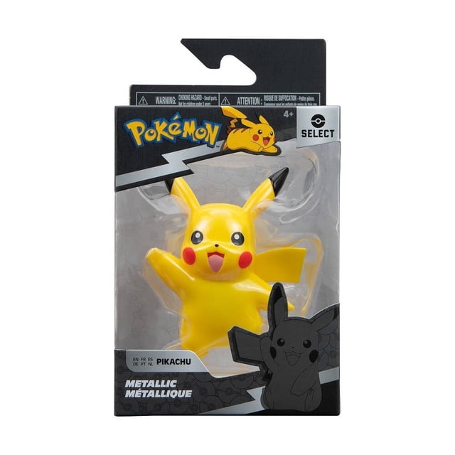 Figura Pokémon Metálica Pikachu de 3 Pulgadas