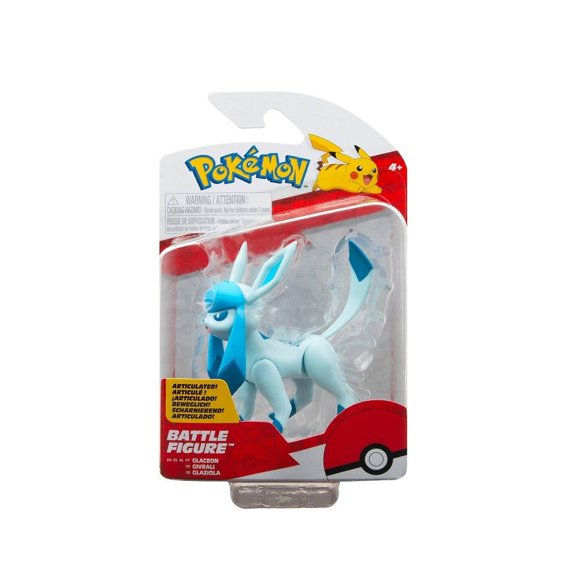 Figura Pokémon Glaceon de 3 Pulgadas