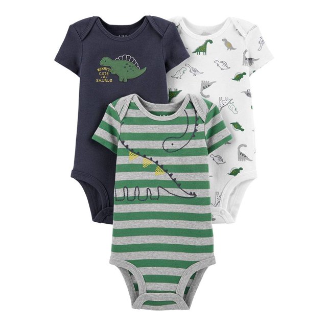 Conjunto de Pañaleros Child Of Mine Carter's Niño 6 a 9 Meses Dinosaurio Varios Colores 3 Piezas