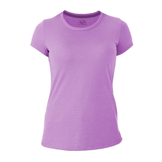 Playera Fruit of the Loom Talla G Cuello Redondo Básica Lisa Lila