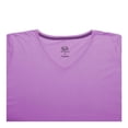 thumbnail image 3 of Playera Fruit of the Loom Talla M Cuello V Básica Lisa Lila, 3 of 4