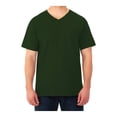 thumbnail image 4 of Playera Fruit of the Loom Talla EG Cuello V Casual Lisa Verde Oscuro, 4 of 4