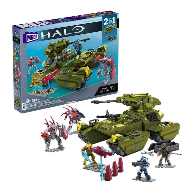 Juguete de Construcción Mega Construx Halo Batalla de UNSC Scorpion