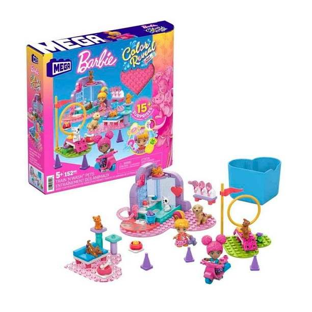 Juguete de Construcción MEGA Barbie Color Reveal Entrenamiento y