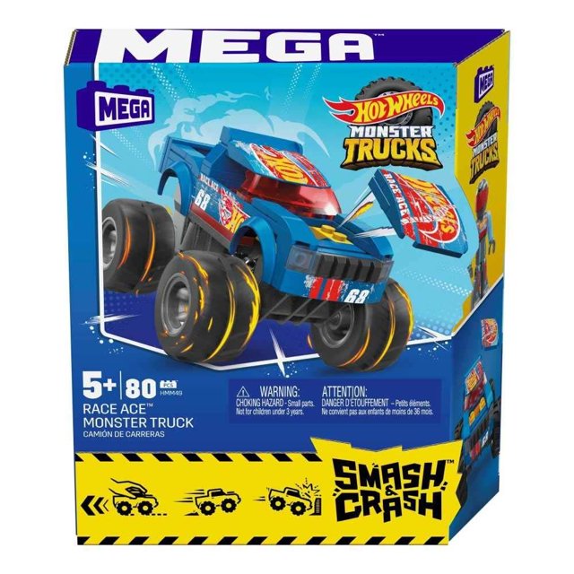 Juguete de Construcción Mega Hot Wheels Monster Trucks SNC Race Ace