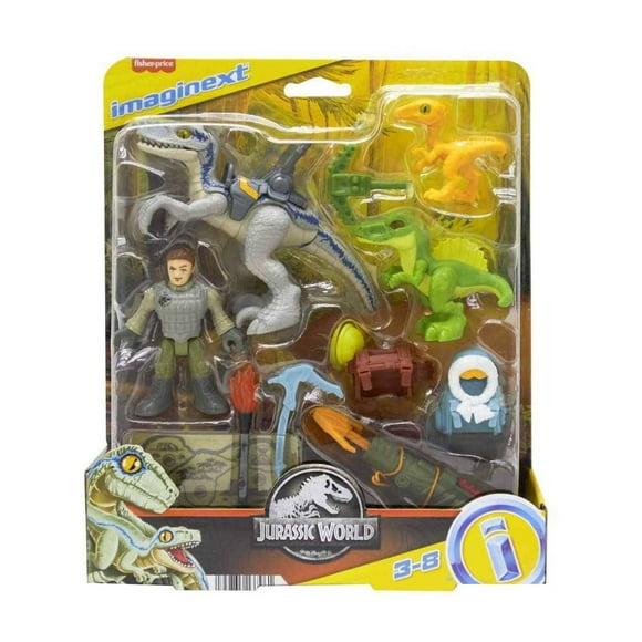 Figura de Acción Imaginext Jurassic World Paquete Rastreador de Dinosaurios