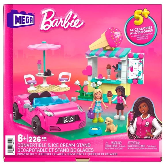 Juguete de Construcción MEGA Barbie Convertible y Puesto de Helados