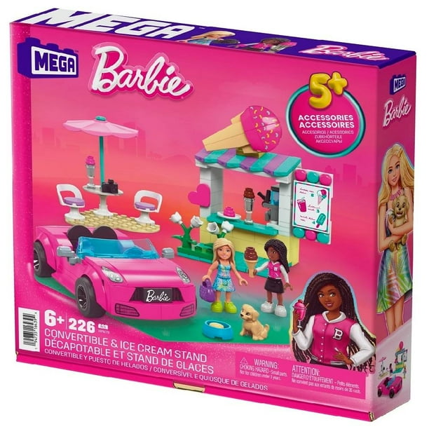 Juguete de Construcción MEGA Barbie Convertible y Puesto de