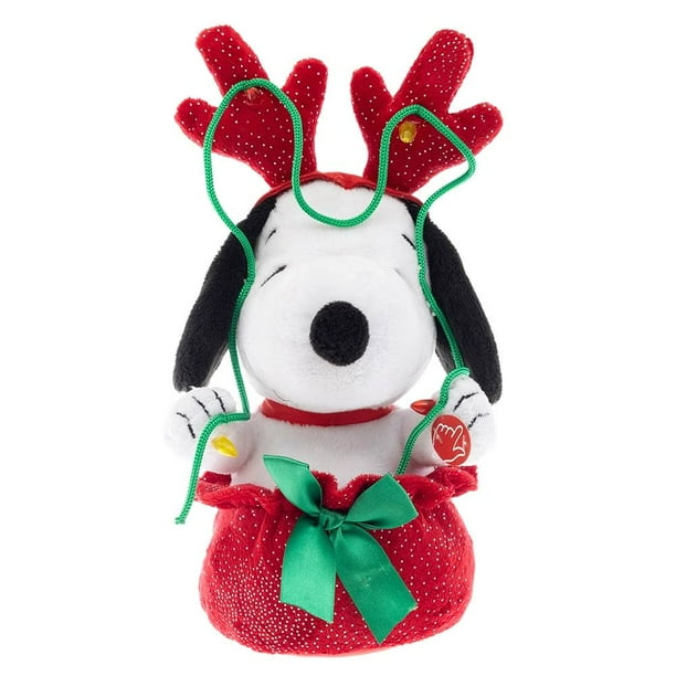 Peluche Navideño Animado Peanuts Snoopy con Bolsa 20 cm | Walmart en línea