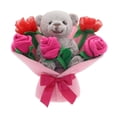 thumbnail image 2 of Ramo de Peluche de San Valentín Way to Celebrate! OSo Marrón con Ramo de Felpa color rosa Rosas color rojo y rosa, 2 of 4