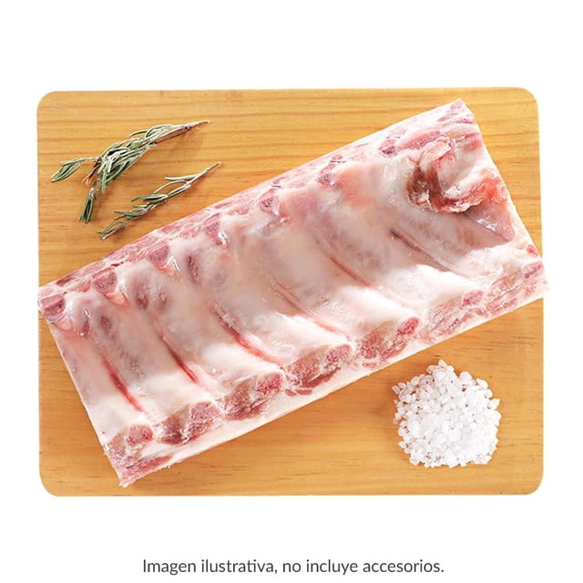 Costillas de cerdo baby back por kg