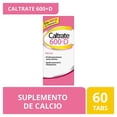 thumbnail image 1 of Suplemento de calcio Caltrate 600 +D 600 mg/400 UI de vitamina D 60 tabletas, 1 of 4