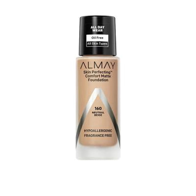 Maquillaje líquido Almay Skin Perfecting comfort matte foundation tono neutral beige 29 ml