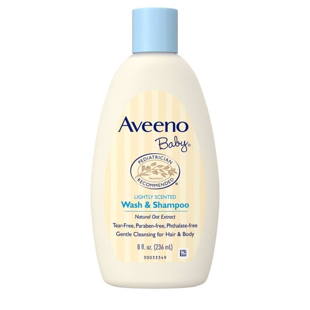 Jabón líquido Aveeno Baby para el cuerpo y cabello 236 ml