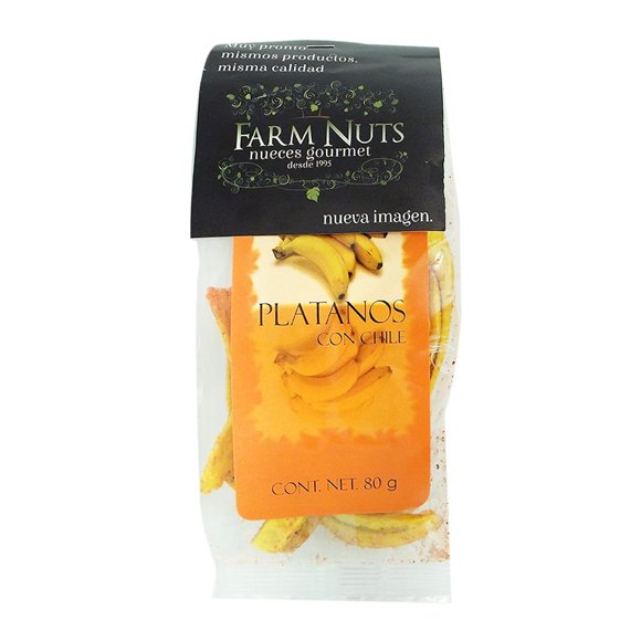 Plátanos Farm Nuts con chile 80 g