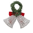 thumbnail image 3 of Doble Campana Holiday Time Con Espiral Plateado de 100 mm, 3 of 4