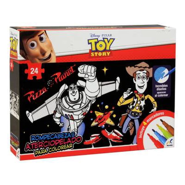 Rompecabezas Aterciopelado Disney Toy Story para Colorear 24 Piezas