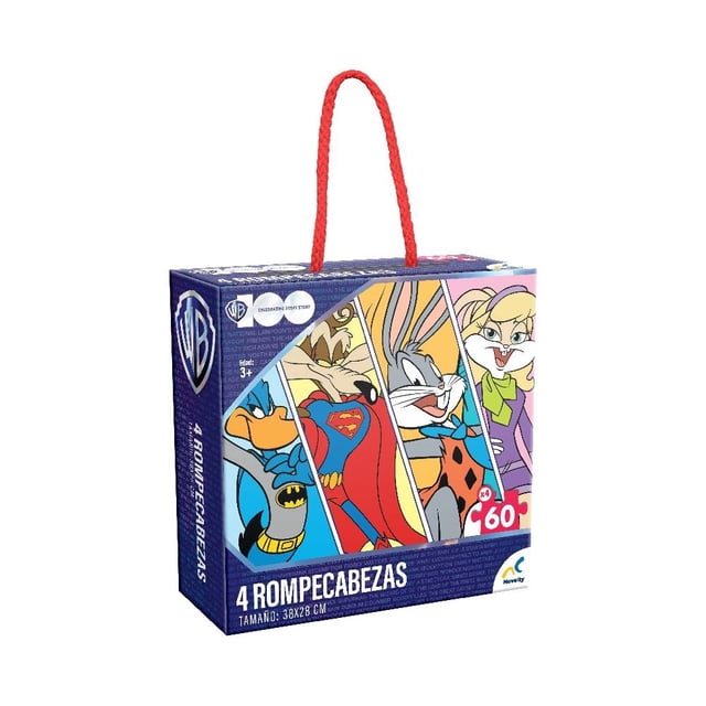 Rompecabezas 4 en 1 Novelty Warner