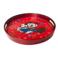 thumbnail image 2 of Charola Holiday Time Redondo de Plástico 35 cm Diseño Mickey y Minnie Rojo, 2 of 2