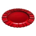 thumbnail image 2 of Plato Bajo Holiday Time Redondo de Plástico de 33 cm Diseño Flor Rojo, 2 of 2