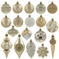 thumbnail image 4 of Esferas Navideñas Holiday Time Resistentes Blanco y Dorado 32 Piezas, 4 of 4