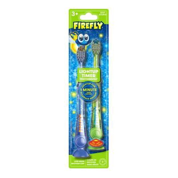 Cepillo dental infantil Firefly lightup timer 2 pzas