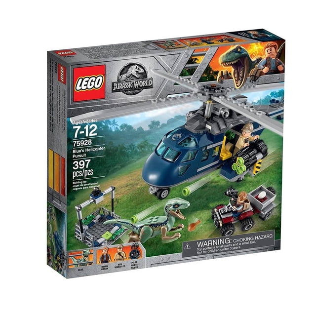 Set LEGO Jurassic World Helicóptero y Blue 75928