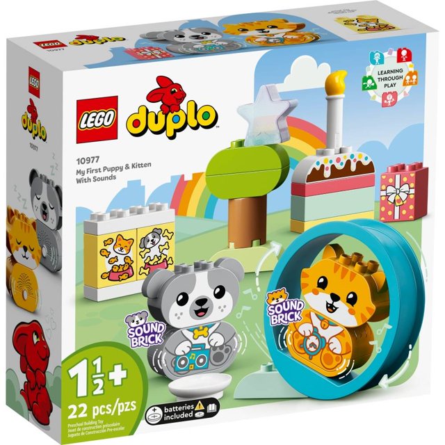 Set LEGO DUPLO Mis Primeros Cachorrito y Gatito con Sonidos 10977