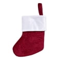 thumbnail image 2 of Bota de Navidad Holiday Time Mini Terciopelo Letra M Rojo de 20 cm, 2 of 3
