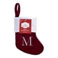 thumbnail image 3 of Bota de Navidad Holiday Time Mini Terciopelo Letra M Rojo de 20 cm, 3 of 3