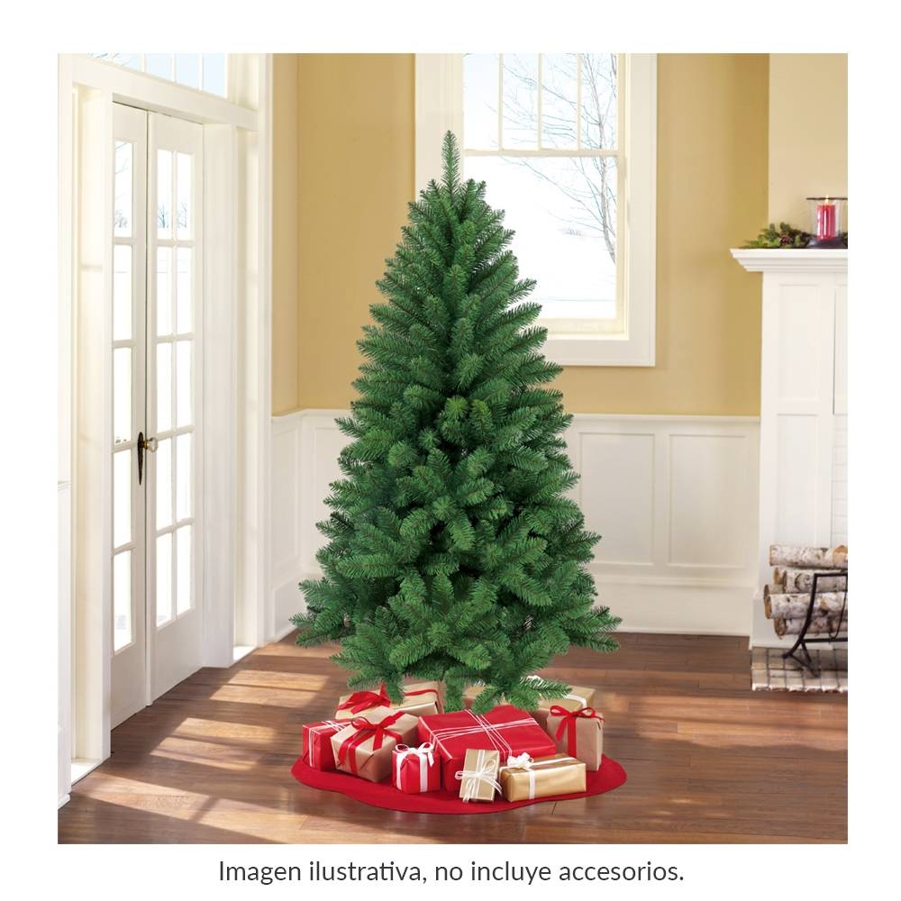 Árbol de Navidad Holiday Time Verde 1.60 m | Walmart en línea