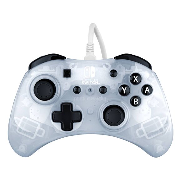 Control alámbrico PDP Rock Candy Frost White Nintendo Switch