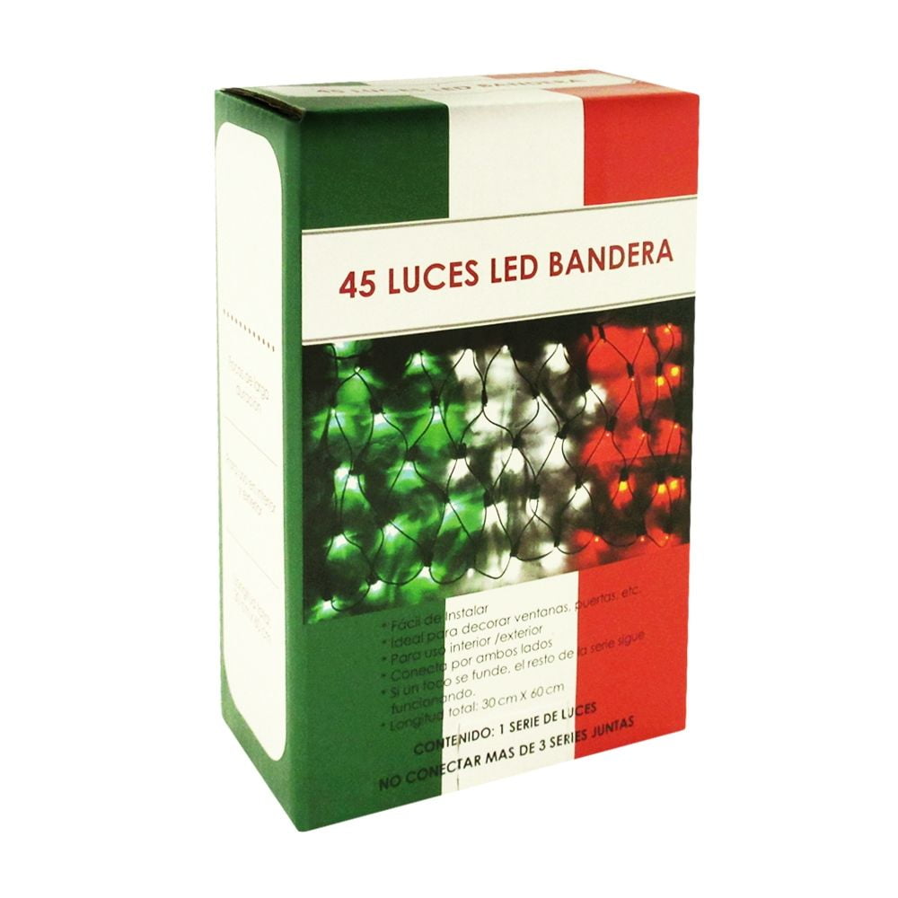 Bandera led tricolor con 45 luces 1 pza | Walmart en línea